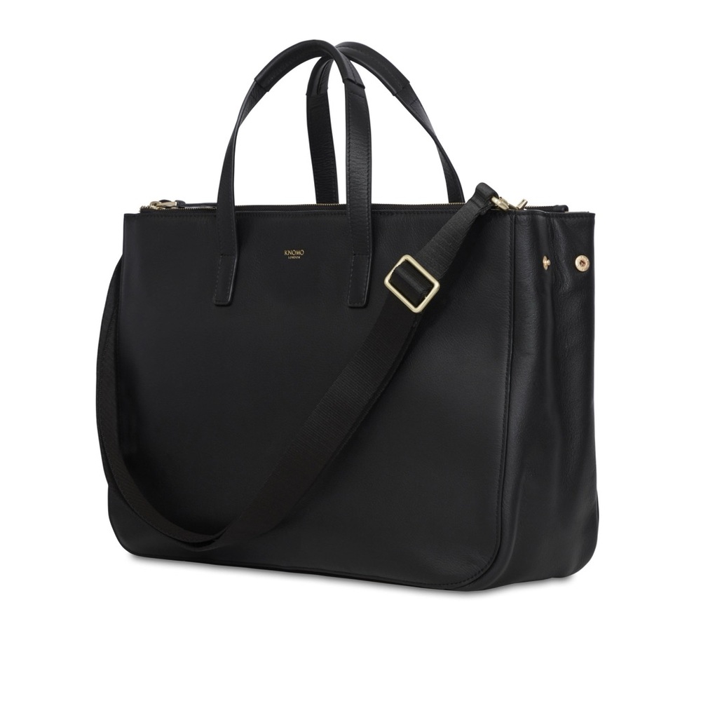 Knomo Derby - Soft leather tote 14”